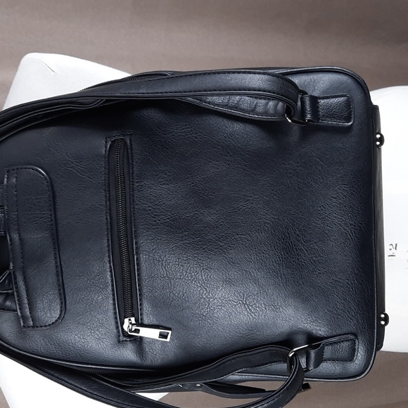 Mia & Luca black faux leather mini backpack - Picture 7 of 9